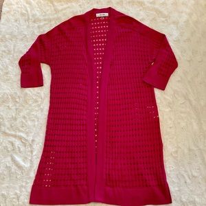 Fuchsia cardigan